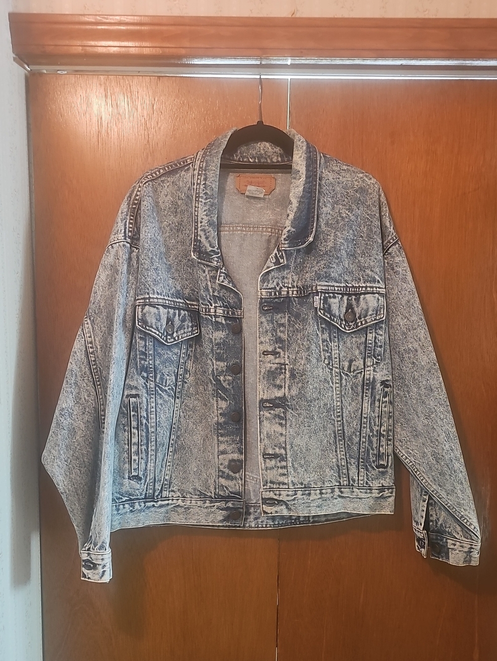 Levi's Acid Wash Light Blue Denim Jacket